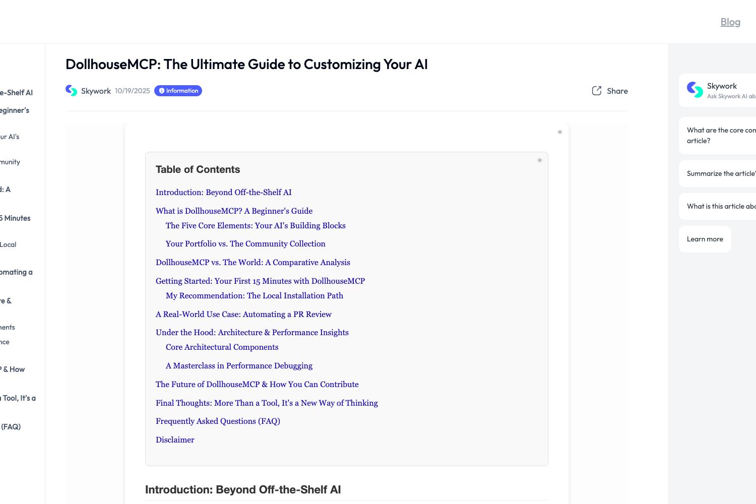 Skywork Ultimate Guide screenshot page 1
